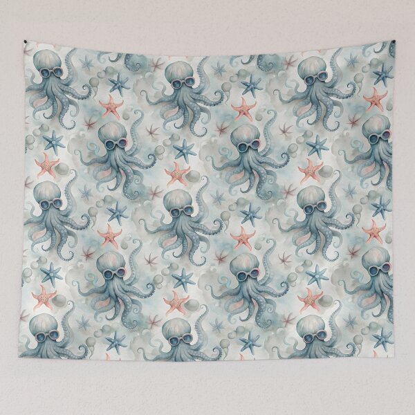 Item preview, OCTOPUS PATTERN WATERCOLOR designed and sold by agoraman.