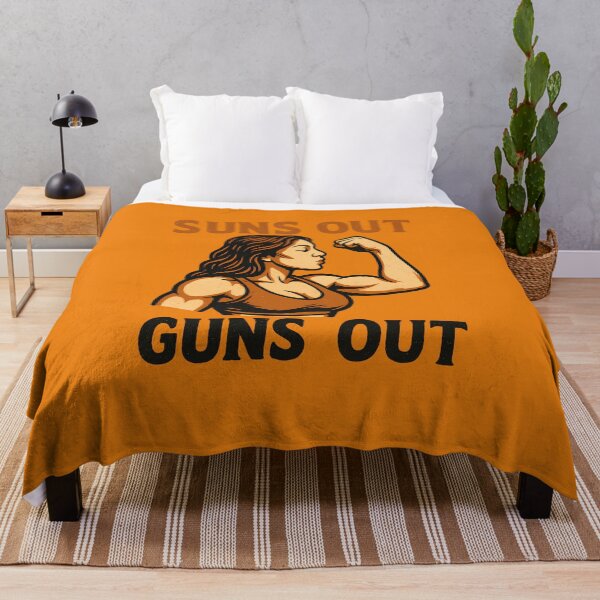 Item preview,  Suns Out Guns Out – Flexing Fit Woman Summer Workout Design designed and sold by Jason123za.