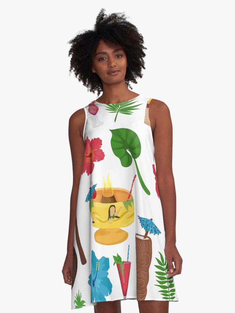 tiki party dress