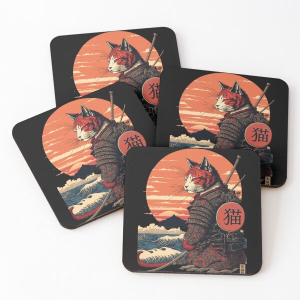 Item preview, Ukiyo e Samurai Cat  designed and sold by TheSamuraiCat.
