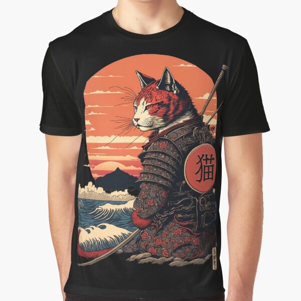 Item preview, Ukiyo e Samurai Cat  designed and sold by TheSamuraiCat.