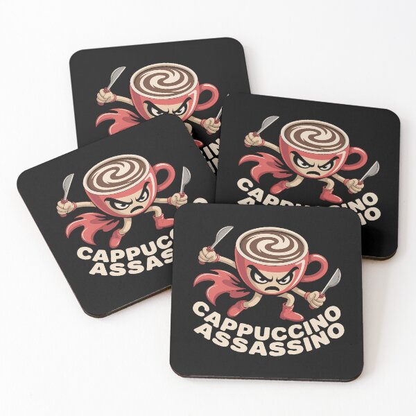 Item preview, Cappuccino Assassino - A funny gift for anyone who loves coffee, memes, and a touch of Italian chaos with a sharp twist. designed and sold by ZyziowskyArt.