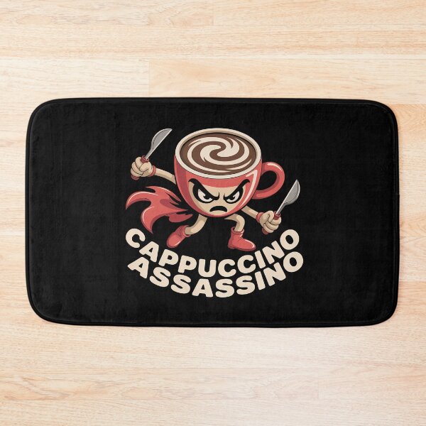 Item preview, Cappuccino Assassino - A funny gift for anyone who loves coffee, memes, and a touch of Italian chaos with a sharp twist. designed and sold by ZyziowskyArt.