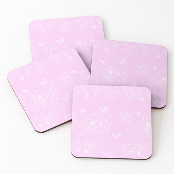 Item preview, Pink Floral Minimalist Pattern Modern Abstract designed and sold by Magic Love Art Print.