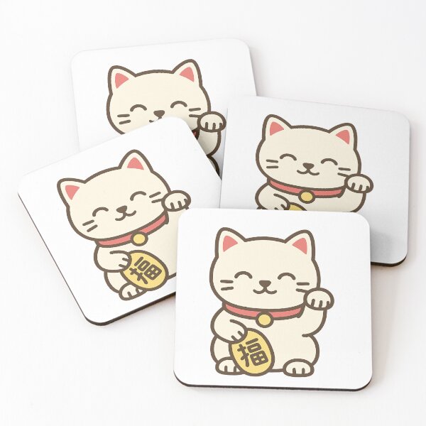 Item preview, Kawaii Maneki-Neko – Lucky Beckoning Cat designed and sold by NipponPop.