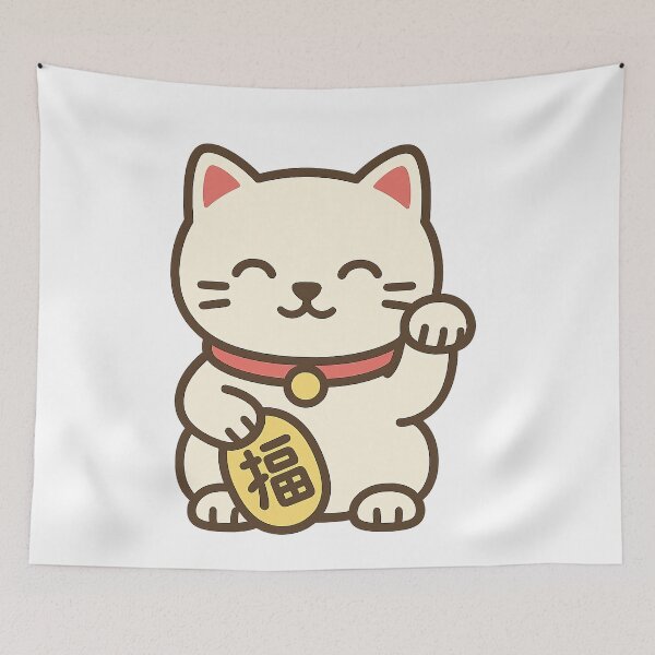 Item preview, Kawaii Maneki-Neko – Lucky Beckoning Cat designed and sold by NipponPop.