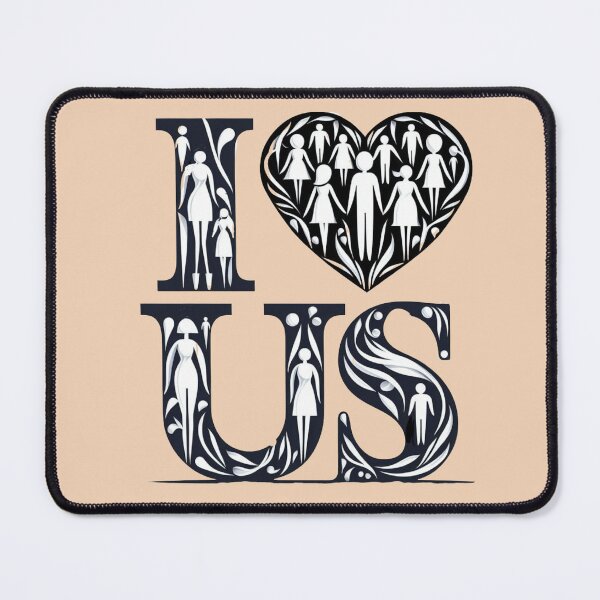 Item preview, I LOVE US designed and sold by Myra365Art.