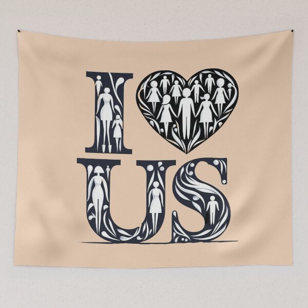Item preview, I LOVE US designed and sold by Myra365Art.