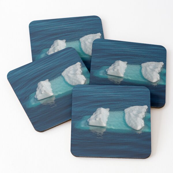 Item preview, White-turquoise piece of drift ice in the deep blue Arctic Sea designed and sold by Eckart Mayer Photography.