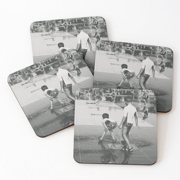 Item preview, Summer Childhood Happy Moments - Street Photography in Black and White designed and sold by CarolinaReina.