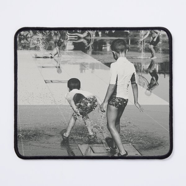 Item preview, Summer Childhood Happy Moments - Street Photography in Black and White designed and sold by CarolinaReina.