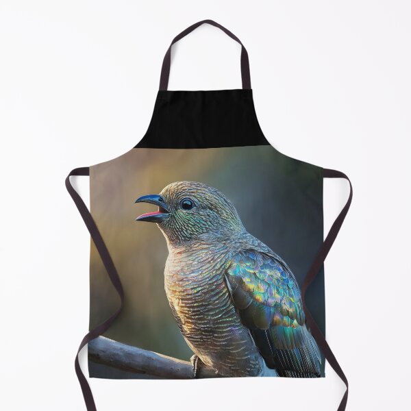 Item preview, Singing Iridescent Cuckoo – Fantasy Bird Art designed and sold by EmeraldeaArt.