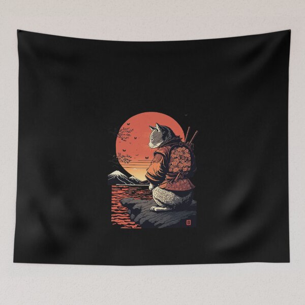 Item preview, Ukiyo e Cat 3 designed and sold by TheSamuraiCat.
