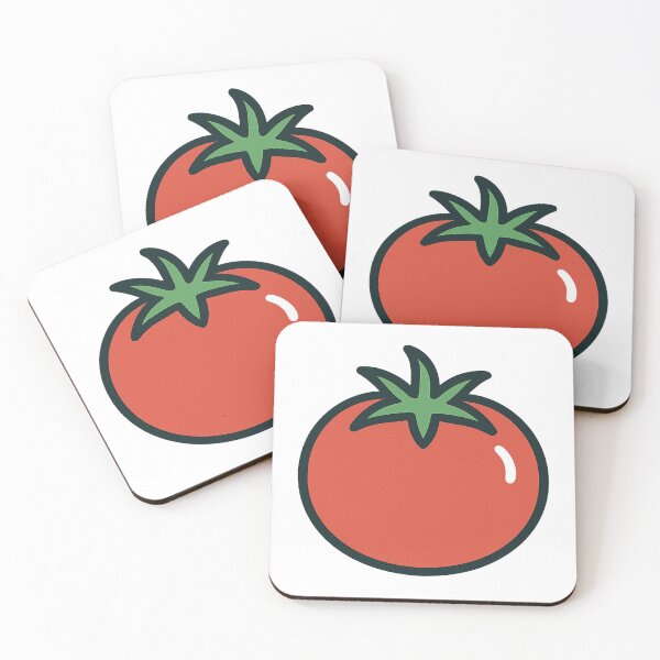 Item preview, Red tomato in flat design designed and sold by KnlDsgn.