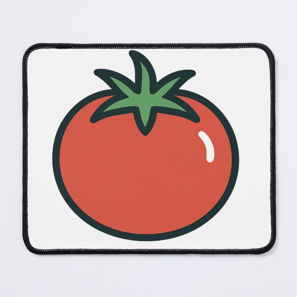 Item preview, Red tomato in flat design designed and sold by KnlDsgn.