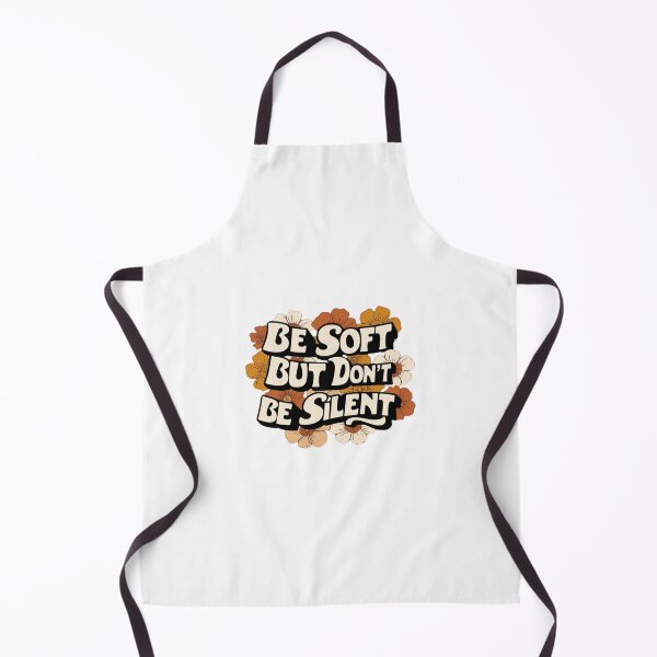 Item preview, Retro floral motivational phrase – Be Soft But Don’t Be Silent designed and sold by StormArte.