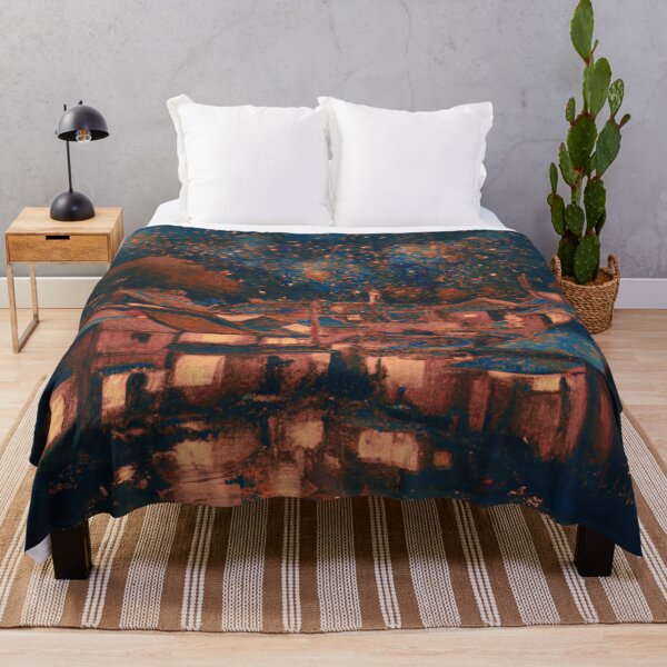 Item preview, The Starry Night of japanese town view in autumn designed and sold by MerryCrown.