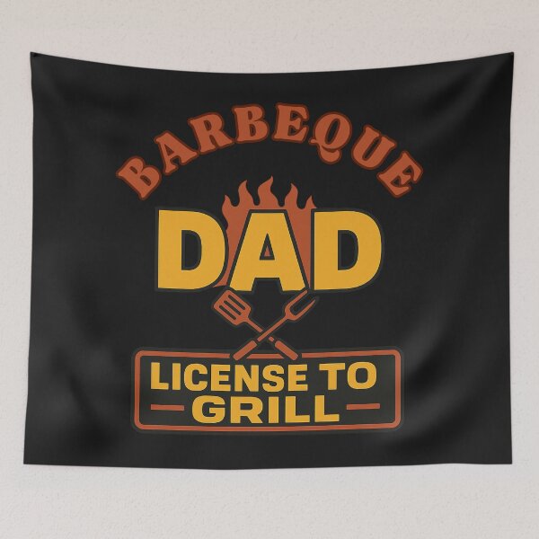 Item preview, Barbeque Dad Licence To Grill: Funny Backyard Cooking Art For  Grill Kings designed and sold by elynne9.