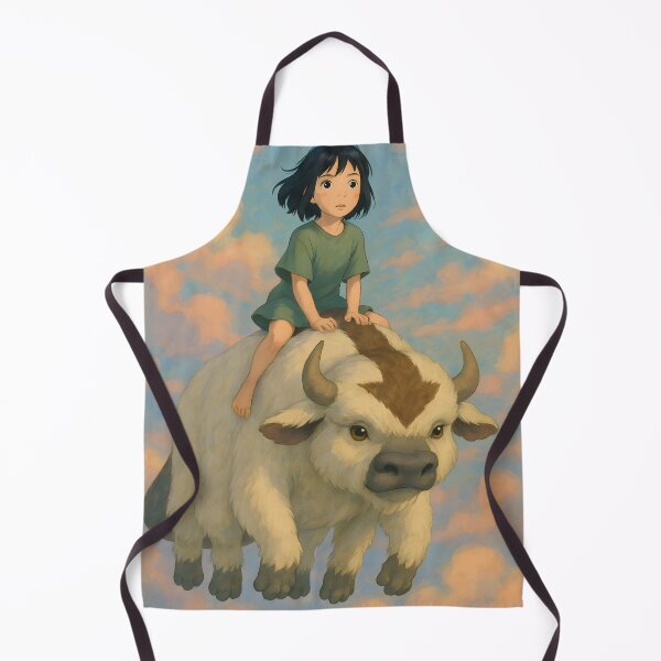 Item preview, What if Chihiro & Appa were friends? | ATLA + Spirited Away | Spirit World Flight designed and sold by Chaotic Good Mood Designs.