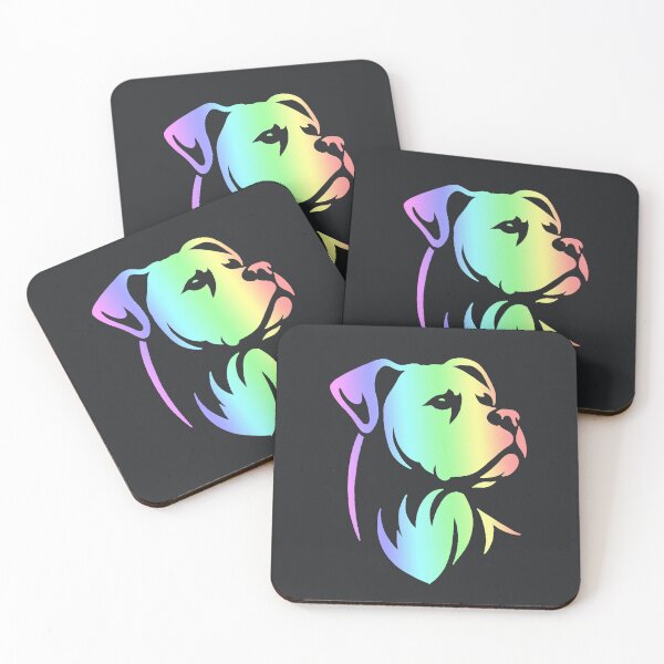 Item preview, Colorful Gradient Dog Portrait designed and sold by AmbientArtCo.