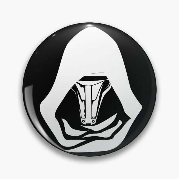 Artikelvorschau, Minimalistische Darth Revan Maske in Weiß – Star Wars KOTOR inspiriertes Design entworfen und verkauft von HelveticaHero Designs.