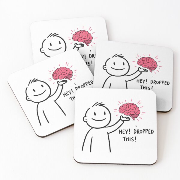Item preview, Cartoon Brain Drop Kindness Reminder designed and sold by AgingeR.