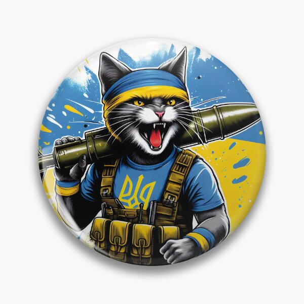 Item preview, UKRAINE,CAT SOLDIER designed and sold by agoraman.