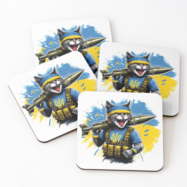 Item preview, UKRAINE,CAT SOLDIER designed and sold by agoraman.