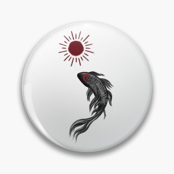 Item preview, Koi fish and Red sun designed and sold by Scarlet Swan.