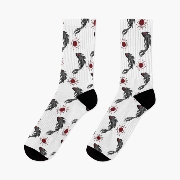 Item preview, Koi fish and Red sun designed and sold by Scarlet Swan.
