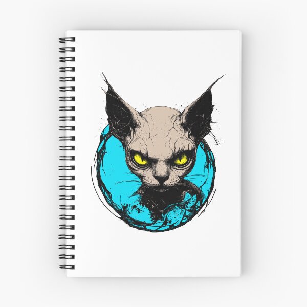 Item preview, gato zombi sin pelo designed and sold by Type2Design.