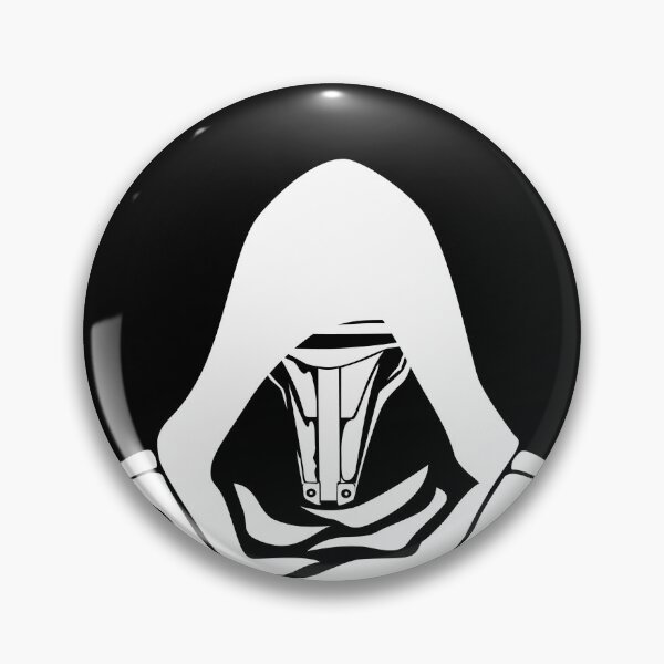 Item preview, Peekaboo Minimalist Darth Revan Mask in White – KOTOR Star Wars Design designed and sold by HelveticaHero Designs.