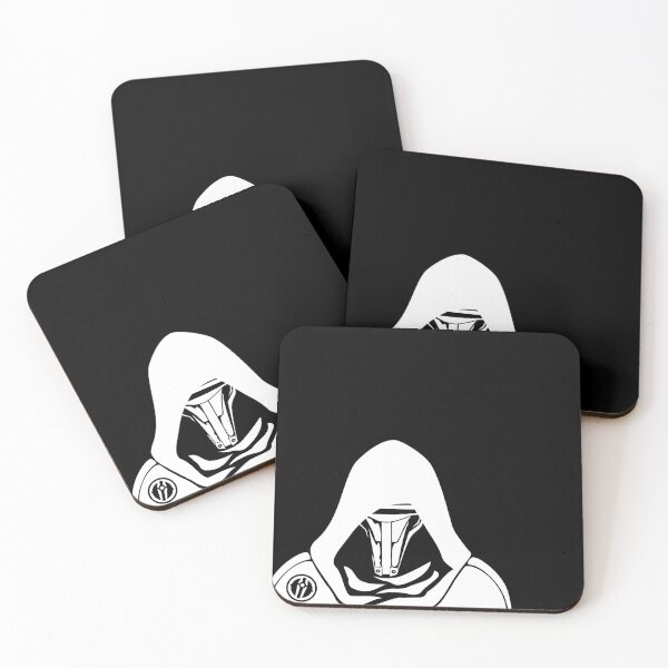 Item preview, Peekaboo Minimalist Darth Revan Mask in White – KOTOR Star Wars Design designed and sold by HelveticaHero Designs.