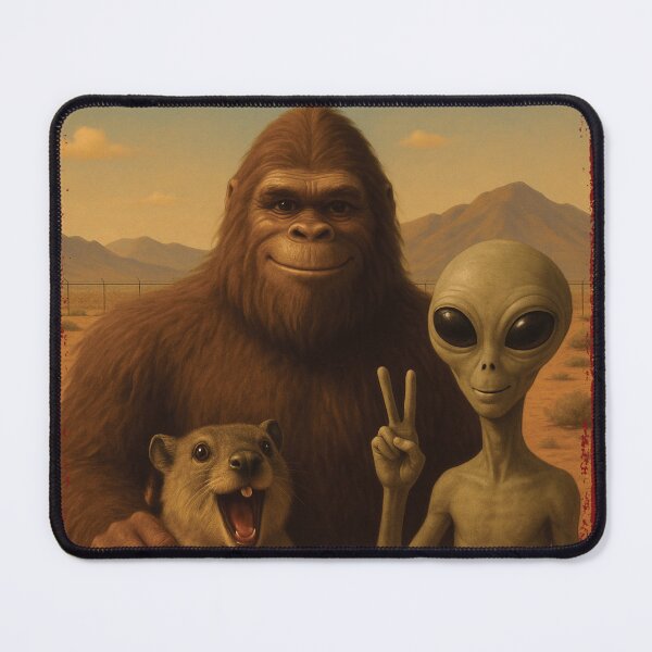 Item preview, Funny  Rock Hyrax Awawa Bigfoot Alien Selfie UFO Area 51 designed and sold by d247.
