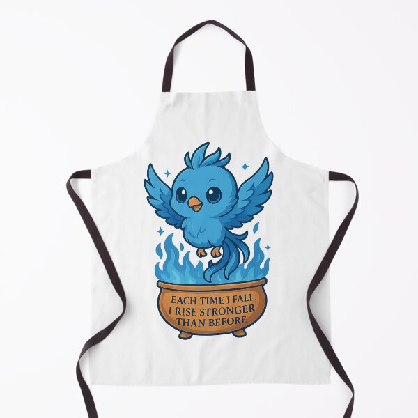 Item preview, Blue Phoenix Rising – Chibi Style Empowerment Art designed and sold by AWB-Apo11o.