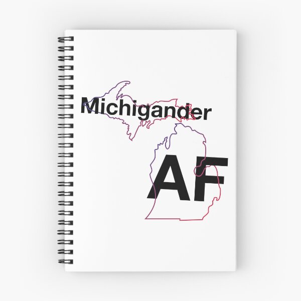 Item preview, Michigander AF | Minimalist Michigan State Outline designed and sold by HelveticaHero Designs.