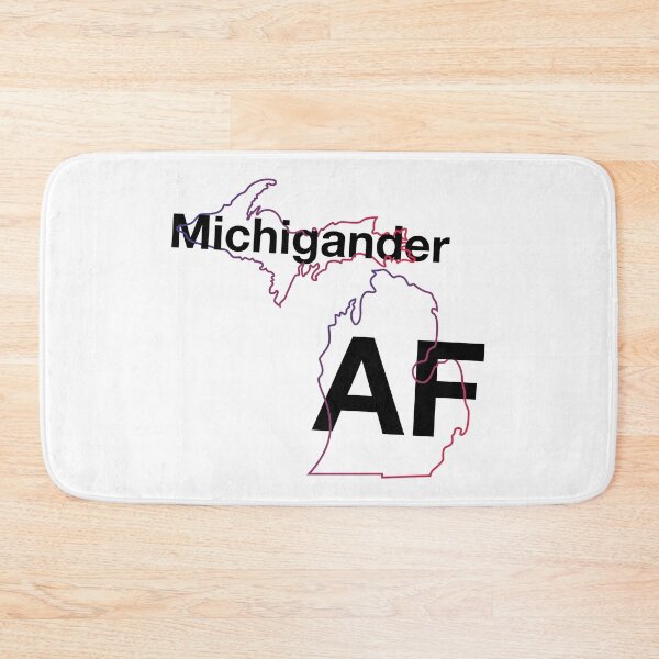 Item preview, Michigander AF | Minimalist Michigan State Outline designed and sold by HelveticaHero Designs.
