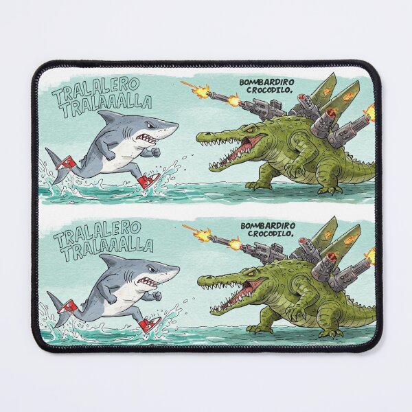 Item preview, Tralalero Tralala vs. Bombardiro Crocodilo: Salty Rhymes & Aerial Rage designed and sold by ZyloVibes.