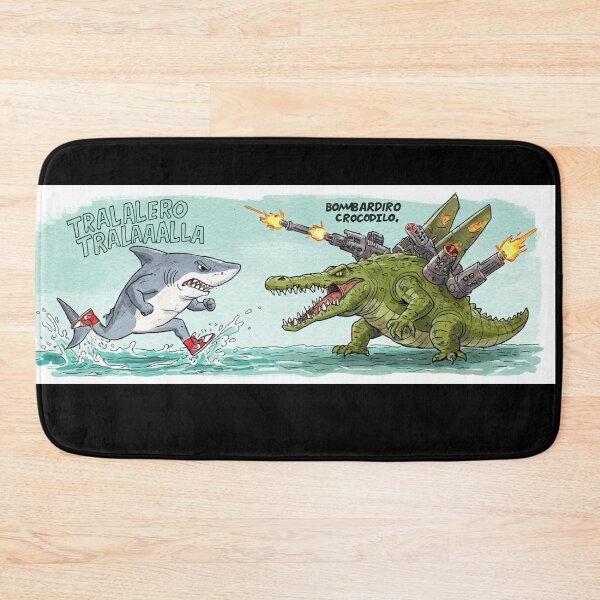 Item preview, Tralalero Tralala vs. Bombardiro Crocodilo: Salty Rhymes & Aerial Rage designed and sold by ZyloVibes.