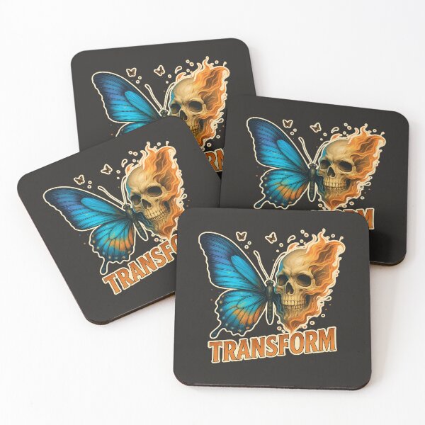 Item preview, Butterfly Skull Transform Tee | Metamorphosis Dark Art designed and sold by MarCinu Art.