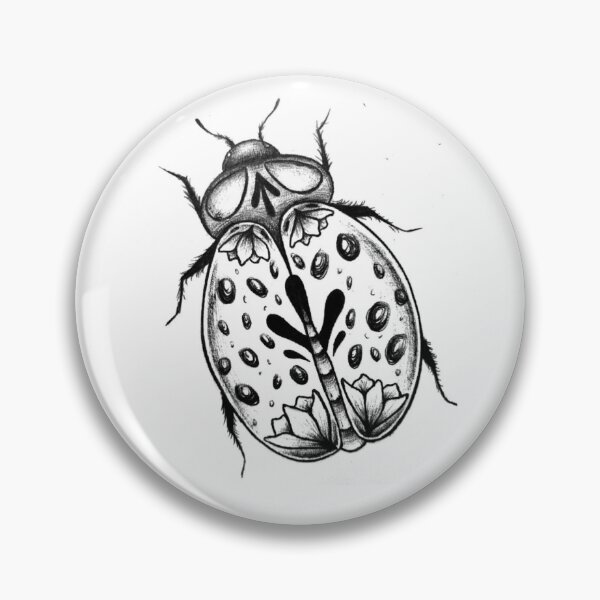Item preview, floral ladybug with dots designed and sold by daniella-santos.