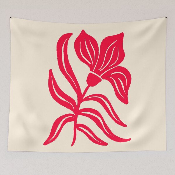 Item preview, Red Stylized Tulip designed and sold by wackapacka.