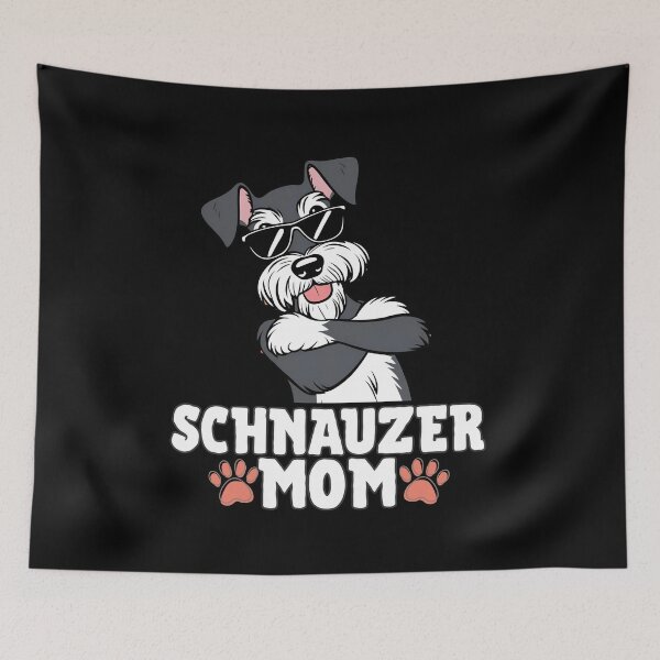 Item preview, Schnauzer Mom – Bearded Sass, Fierce Love designed and sold by GoodyPaws.