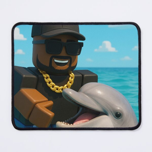 Item preview, Roblox Yeezus with a Dolphin in the Ocean designed and sold by ac3iongDcreator.