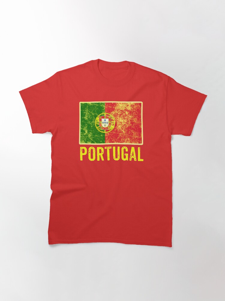 Alternate view of Portugal Flag Love Portuguese Pride Patriot Vintage Distressed Flag Design Classic T-Shirt