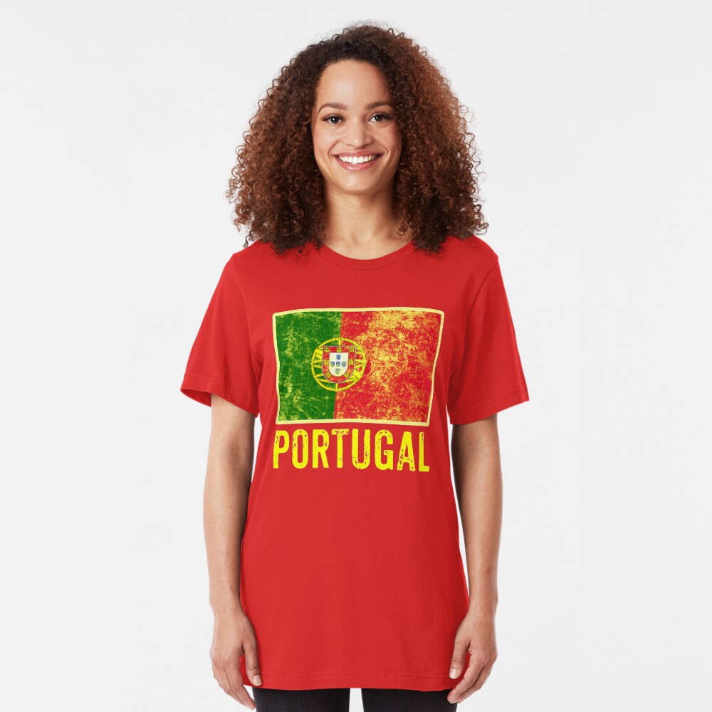 Portugal Flag Love Portuguese Pride Patriot Slim Fit T-Shirt