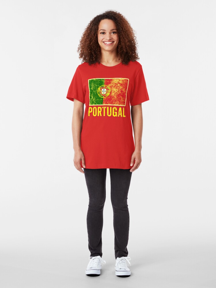 Alternate view of Portugal Flag Love Portuguese Pride Patriot Slim Fit T-Shirt