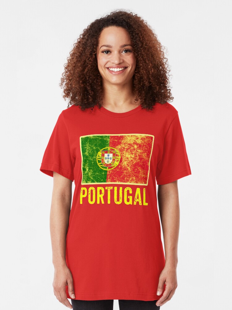 Alternate view of Portugal Flag Love Portuguese Pride Patriot Slim Fit T-Shirt