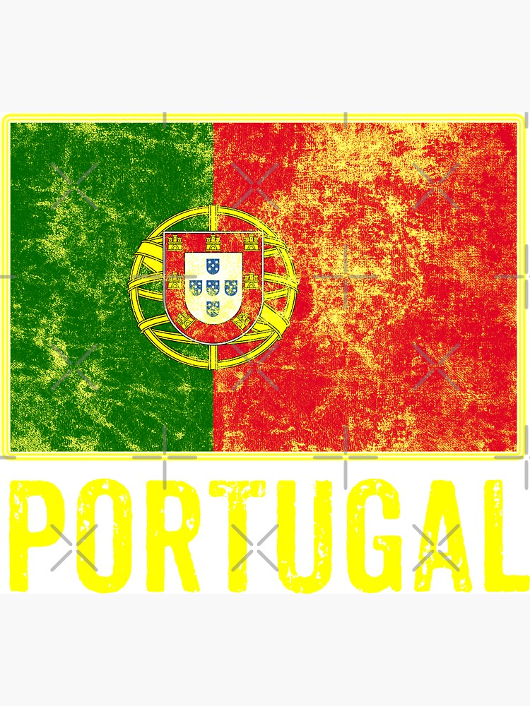 Portugal Flag Love Portuguese Pride Patriot Vintage Distressed Flag Design by thespottydogg