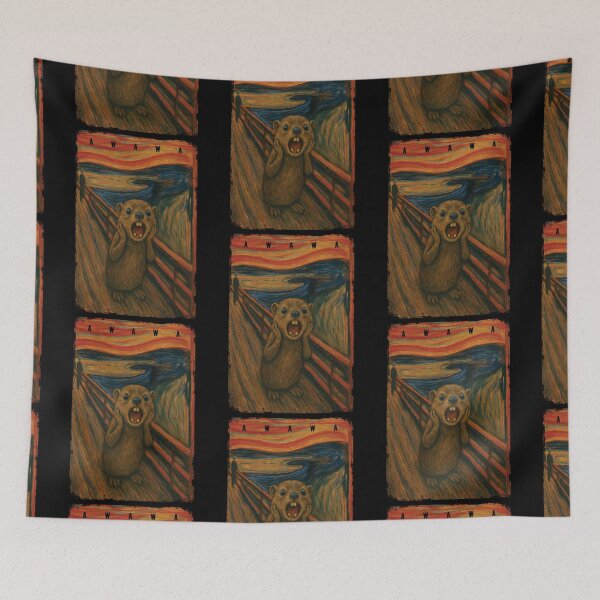 Item preview, Funny Rock Hyrax Awawa The Scream Edvard Munch Artist designed and sold by d247.